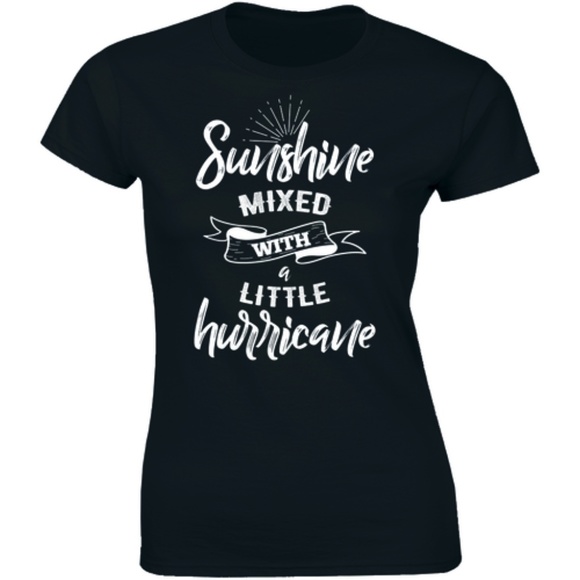 Half It Tops - Sunshine Mixed With A Little Hurrycane Tee T-shirt Half It Tops - Sunshine Mixed With A Little Hurrycane Tee T-shirt